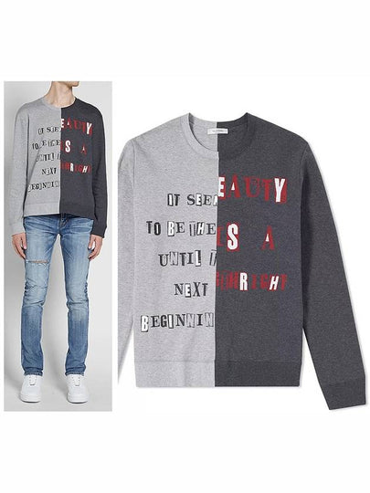 Lettering Sweatshirt Gray - VALENTINO - BALAAN 2