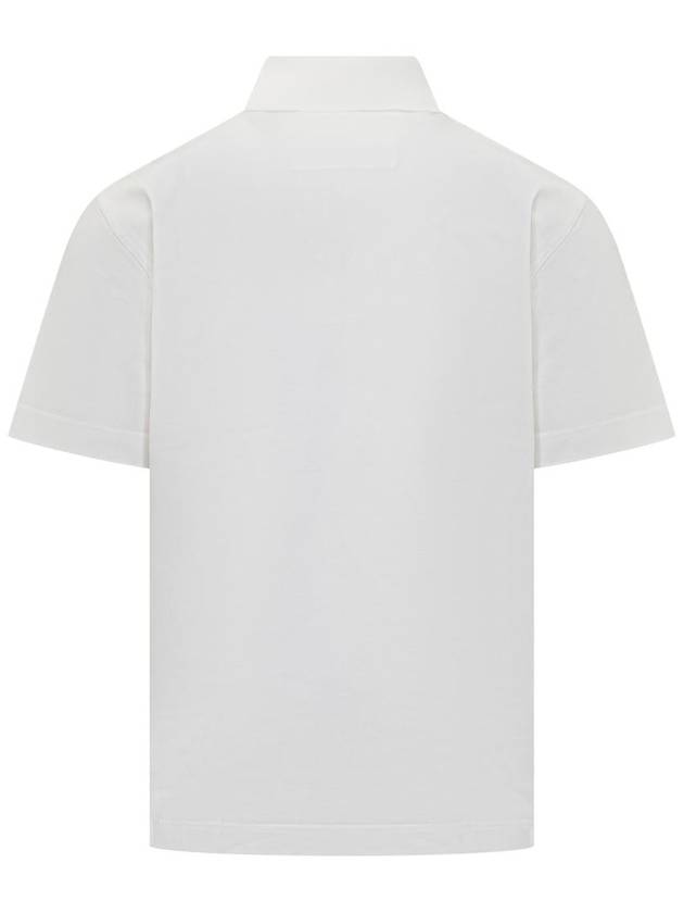 Embroidered Logo Cotton Polo Shirt White - GIVENCHY - BALAAN 3