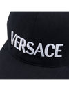 embroid logo ball cap black - VERSACE - BALAAN.