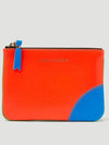 Super Fluo Zipper Coin Purse Green Orange - COMME DES GARCONS WALLET - BALAAN 2