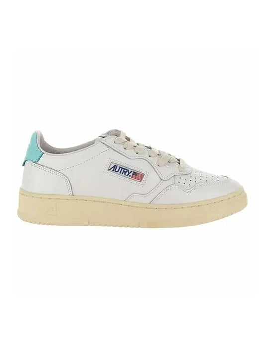Medalist leather low-top sneakers mint white - AUTRY - BALAAN 1