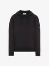 Wappen Patch Classic Fleece Hoodie Black - STONE ISLAND - BALAAN 3