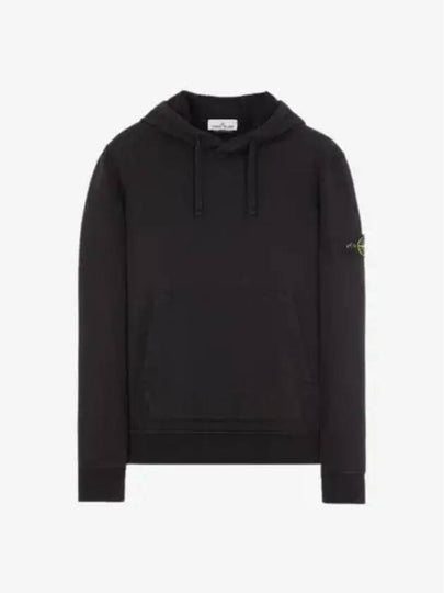 Wappen Patch Classic Fleece Hoodie Black - STONE ISLAND - BALAAN 2