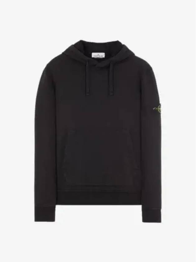 Wappen Patch Classic Fleece Hoodie Black - STONE ISLAND - BALAAN 2