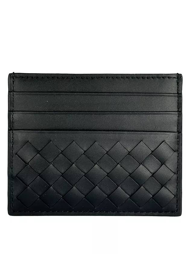 Men's Intrecciato Card Wallet Black - BOTTEGA VENETA - BALAAN 2