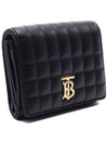 Lola Small Quilted Leather Folding Wallet Black Light Gold - BURBERRY - BALAAN 4