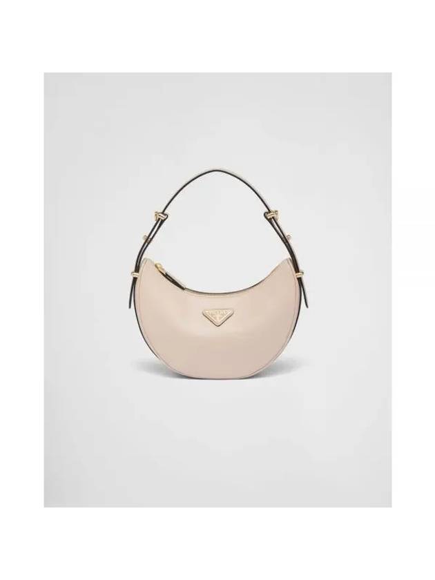 Arque Leather Shoulder Bag Travertine - PRADA - BALAAN 1