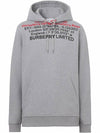 Location Cotton Hoodie Grey - BURBERRY - BALAAN 6