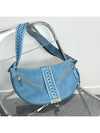 Vintage blue denim weave big hobo cross bag 3VDIB19341 - DIOR - BALAAN 6