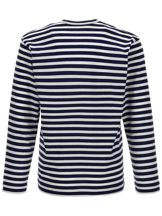 Applique Logo Striped Long Sleeve T-Shirt AXT010051 - COMME DES GARCONS PLAY - BALAAN 3