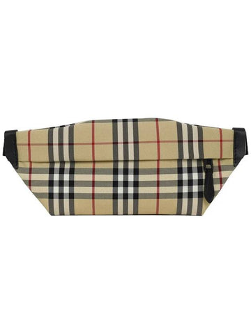 24SS Beige Vintage Check Belt Bag 8084112 ARCHIVE BEIGE - BURBERRY - BALAAN 1