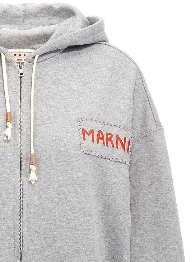 Marni Logo Patch Hoodie - MARNI - BALAAN 3