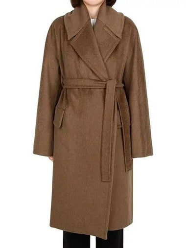 Brown Atuale Wool Cashmere Coat ATTUALE 003 1208935 - MAX MARA - BALAAN 1