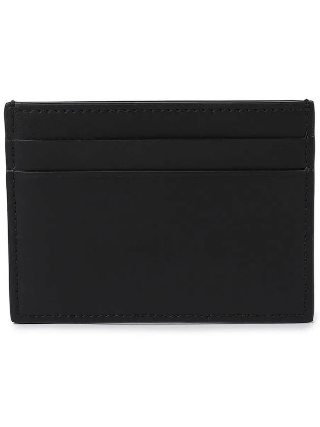 VLTN Logo Print Leather Card Wallet Black - VALENTINO - BALAAN 4