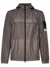 Crinkle Reps Hooded Jacket Brown - STONE ISLAND - BALAAN 2