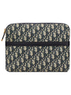 Oblique Jacquard Travel Kit Clutch Bag Blue - DIOR - BALAAN 2