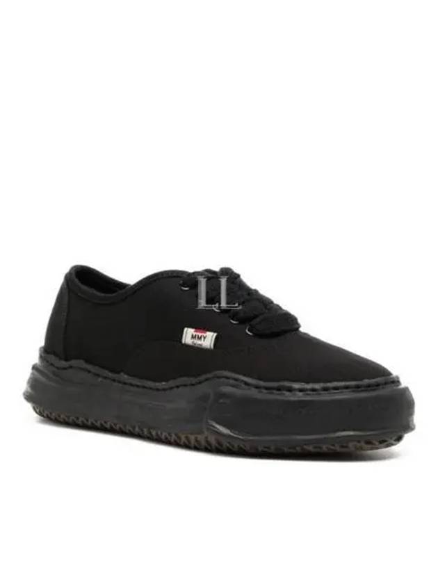 Baker OG Sole Canvas Low Top Sneakers Black - MIHARA YASUHIRO - BALAAN 2