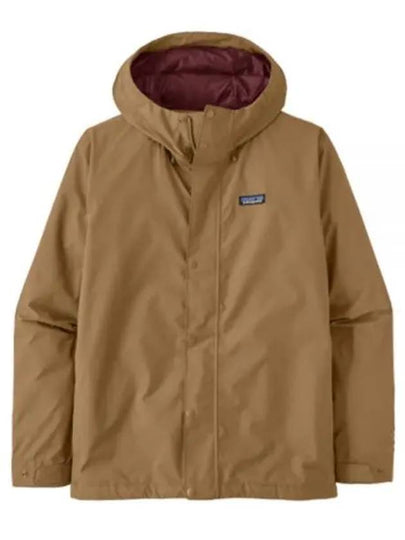 Men's Jackson Glacier Rain Hooded Jacket Grayling Brown - PATAGONIA - BALAAN 2