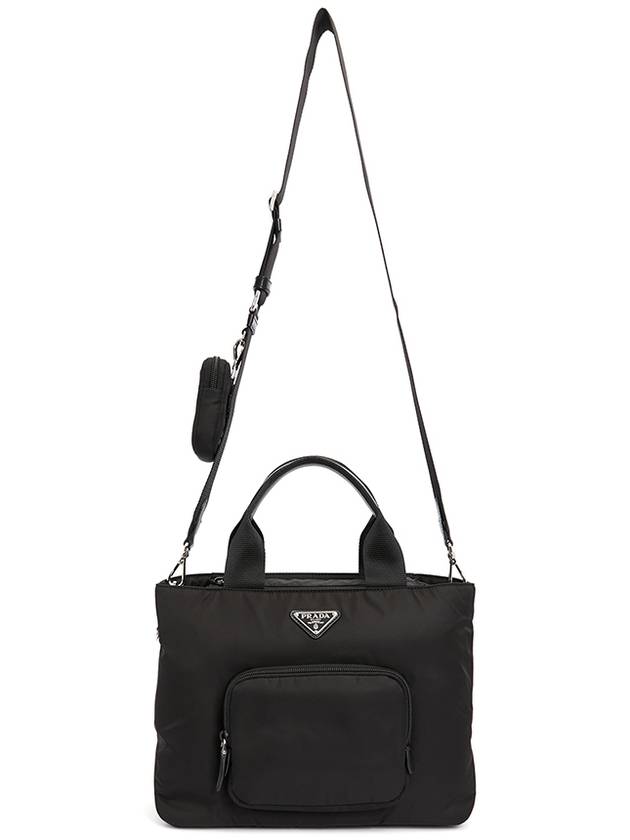 Padded Re-Nylon Tote Bag Black - PRADA - BALAAN 8