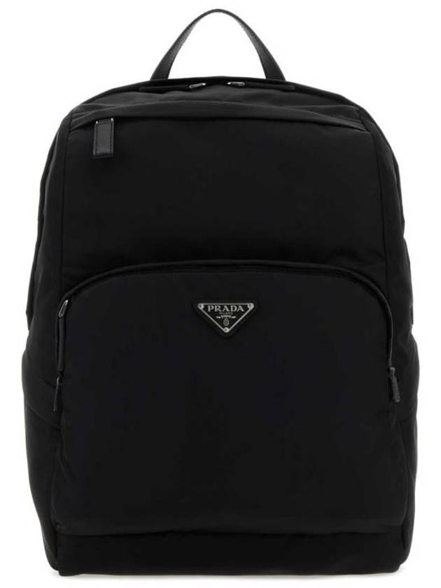 Triangle Logo Re-Nylon Backpack Black - PRADA - BALAAN 2