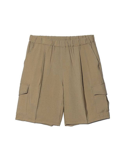 Bamboo Cargo Shorts Light Brown - LMN3011 - BALAAN 2