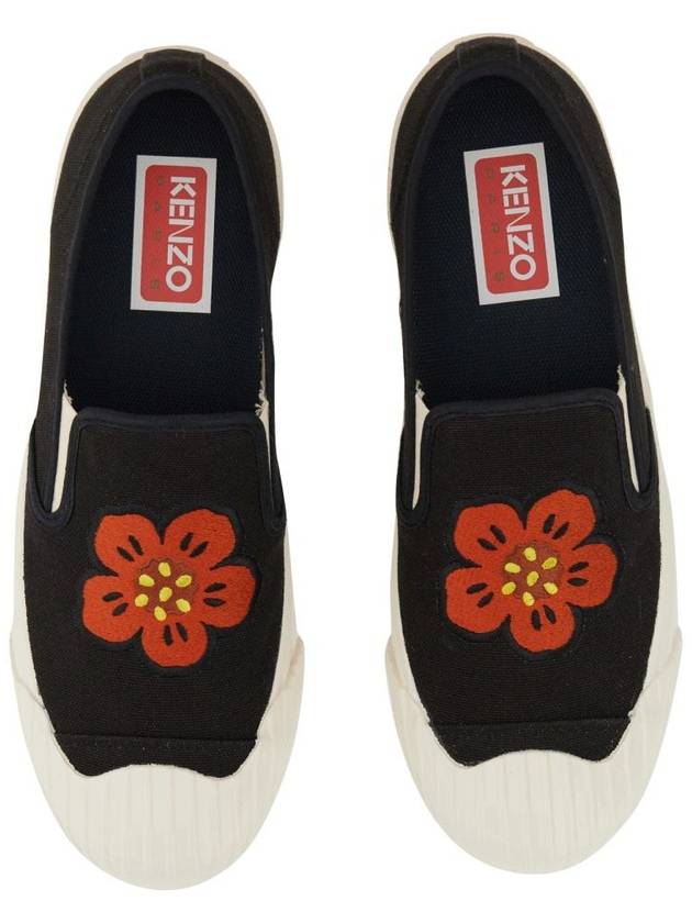 School Boke Flower Slip-On Black - KENZO - BALAAN 8