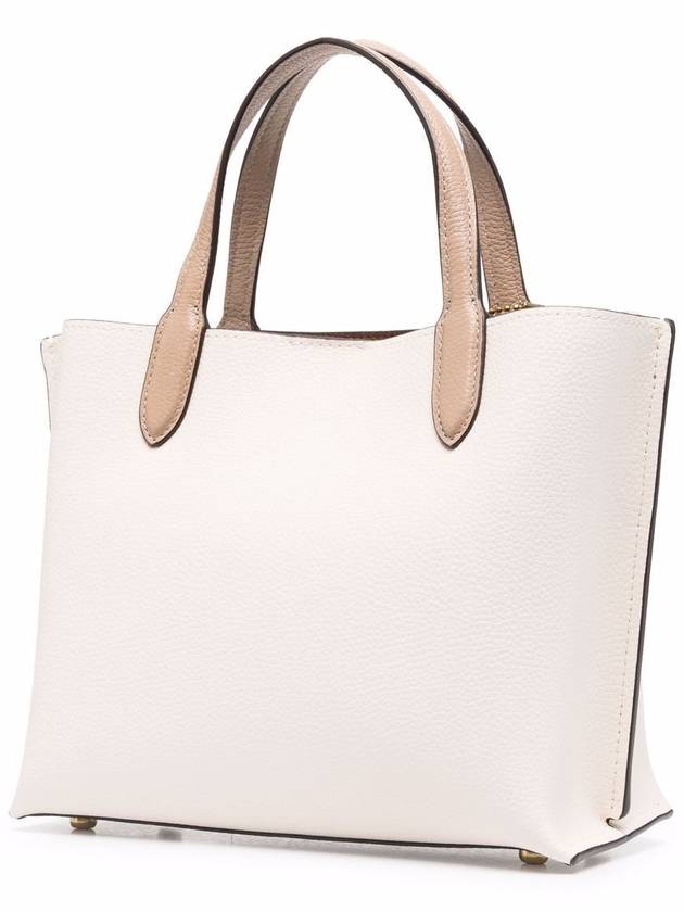 Willow 24 In Color Block Tote Bag Beige - COACH - BALAAN 4