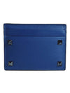 Rockstud Card Wallet Blue - VALENTINO - BALAAN 2