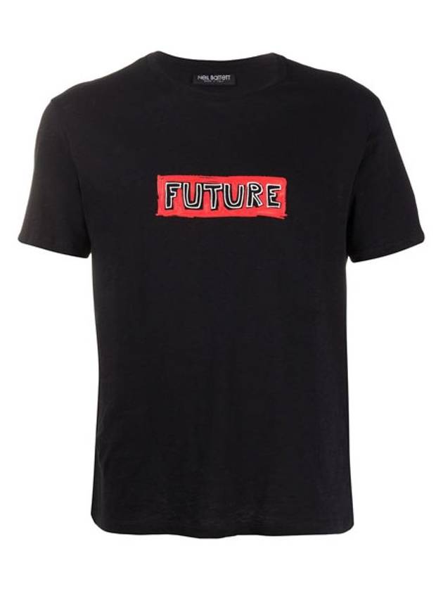 FUTURE LEGEND Printing Short Sleeve T Shirt Black Men s PBJT702S N542S 1495 - NEIL BARRETT - BALAAN 1