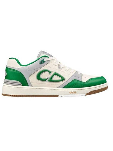 B57 Dribble Smooth Calfskin Low Top Sneakers Green - DIOR - BALAAN 1