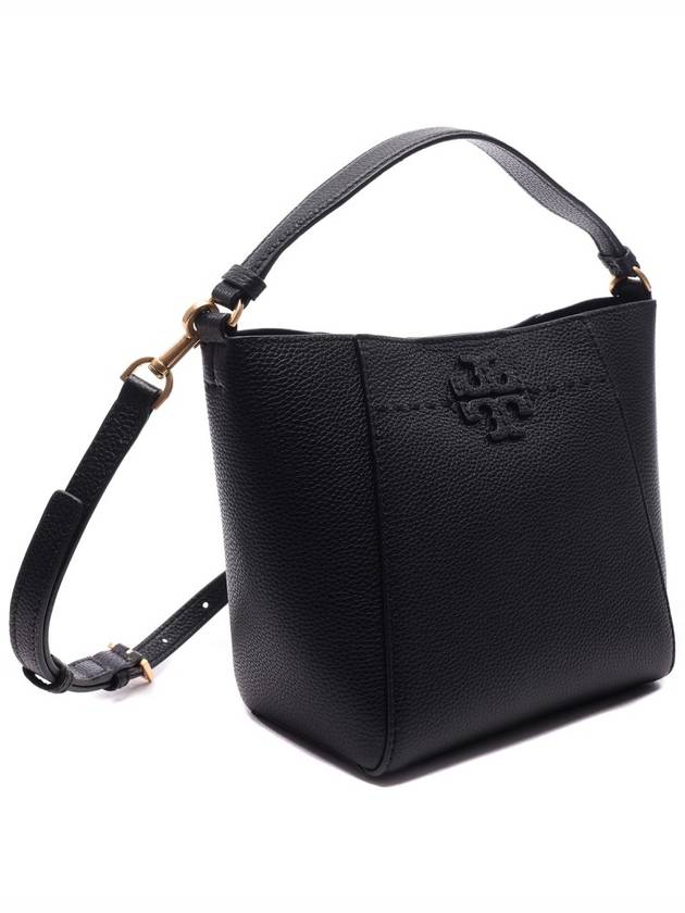 McGraw Small Tote Bag Black - TORY BURCH - BALAAN 4