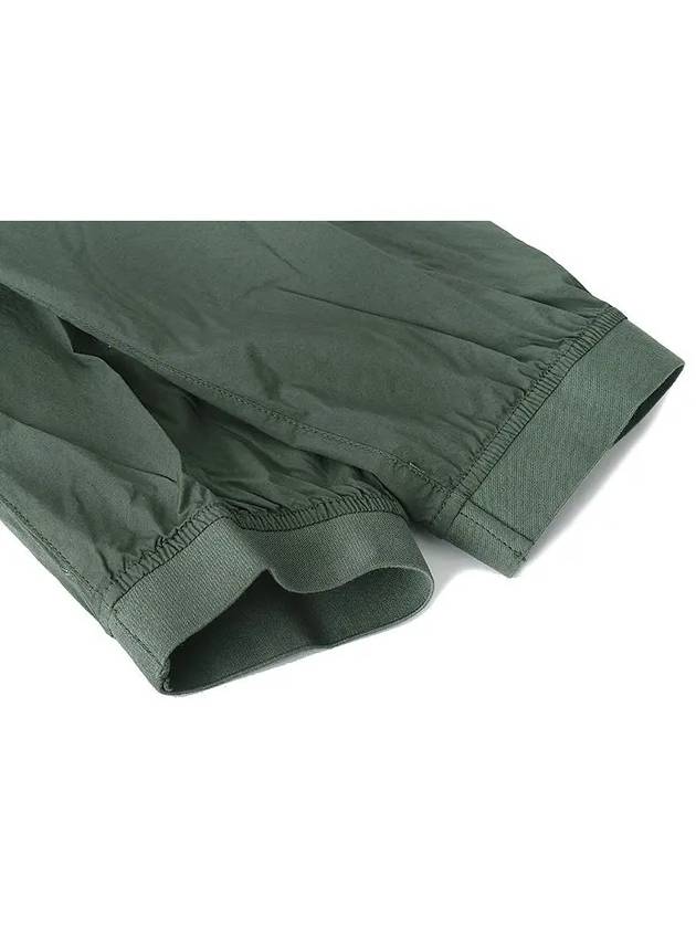 Stretch Cotton Tela Paracadute Cargo Straight Pants Dark Green - STONE ISLAND - BALAAN 7