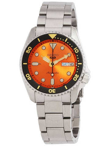 Seiko 5 Automatic Orange Dial Men's Watch SRPK35K1 - SEIKO - BALAAN 1