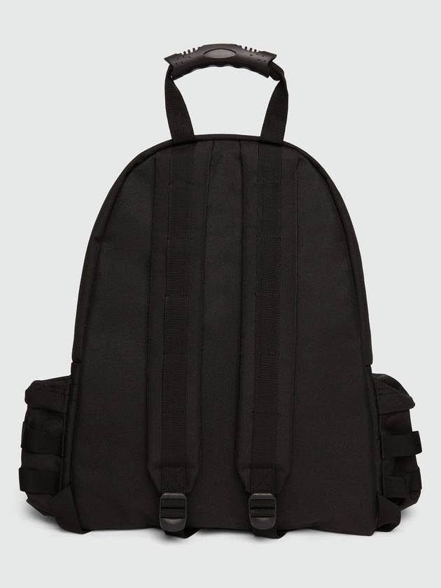 Logo Tag Backpack Black - MSGM - BALAAN 3