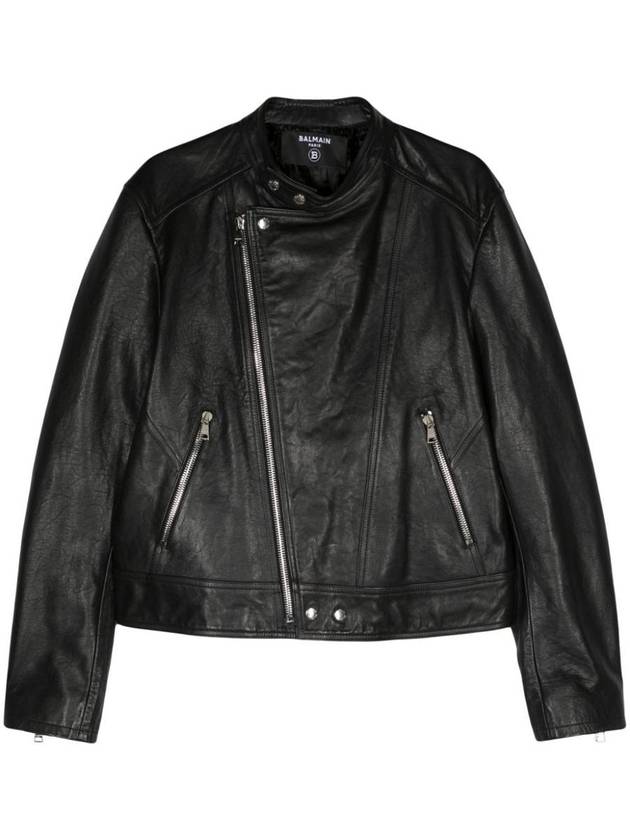 Balmain Zipped Calfskin Biker Jacket Clothing - BALMAIN - BALAAN 1