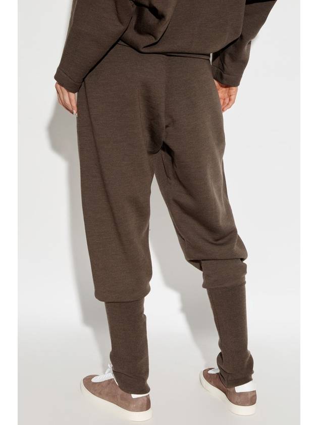 Women s Wool Track Pants Brown - LEMAIRE - BALAAN 5