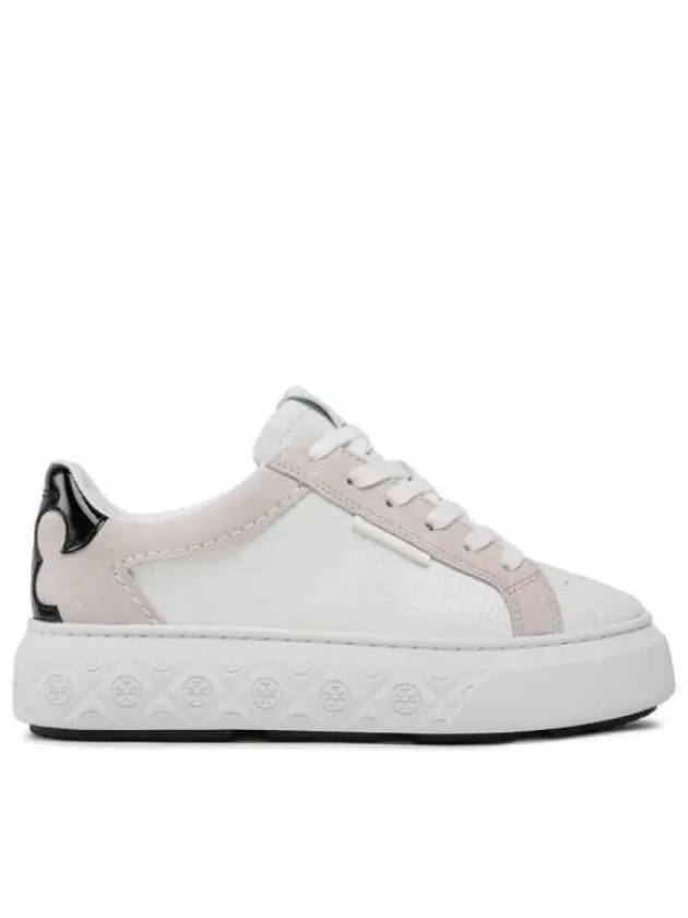 Ladybug Suede Leather Low Top Sneakers White - TORY BURCH - BALAAN 2