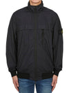 Garment Dyed Crinkle Reps R-Nylon Jacket Blue - STONE ISLAND - BALAAN 2