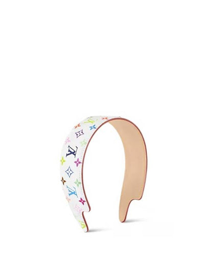 Monogram Multicolor LV Outline Headband White - LOUIS VUITTON - BALAAN 2