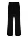 Men's Corduroy Straight Pants Black - THOM BROWNE - BALAAN 2