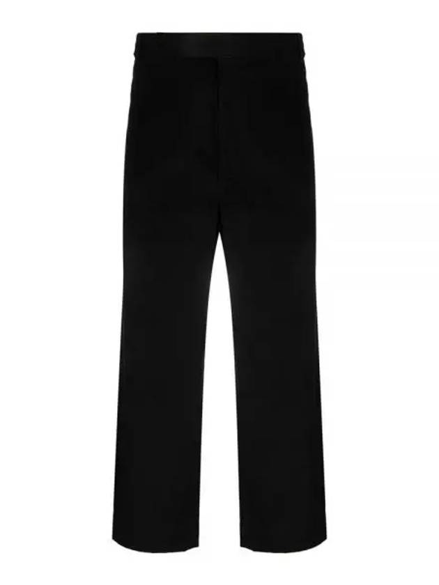 Men's Corduroy Straight Pants Black - THOM BROWNE - BALAAN 2