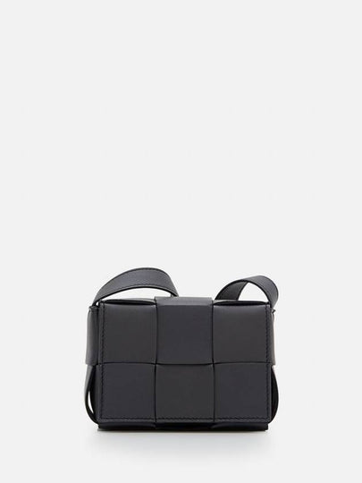 Intrecciato Cassette Small Cross Bag Black - BOTTEGA VENETA - BALAAN 2