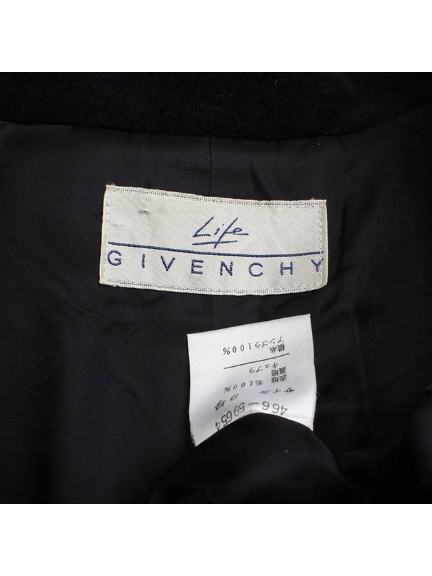 Life Black Pure Wool Double Button Coat 66 77 - GIVENCHY - BALAAN 3