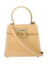 Iconic Top Handle Small Tote Bag Camel - SALVATORE FERRAGAMO - BALAAN 6