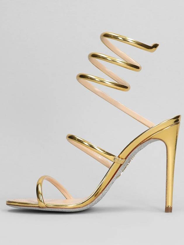 René Caovilla Cleo Metallic Sandals - RENE CAOVILLA - BALAAN 3