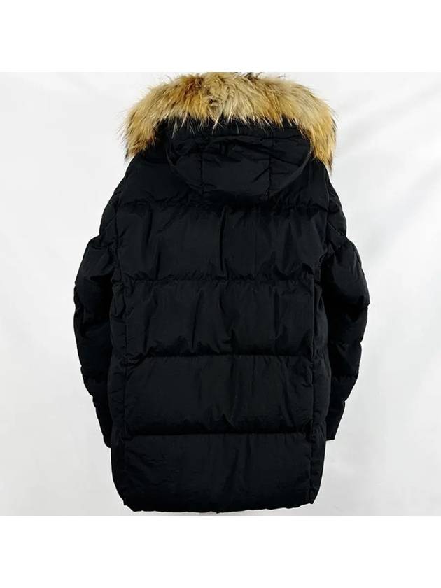 Lens Wappen Raccoon Fur Padding Black - CP COMPANY - BALAAN 4