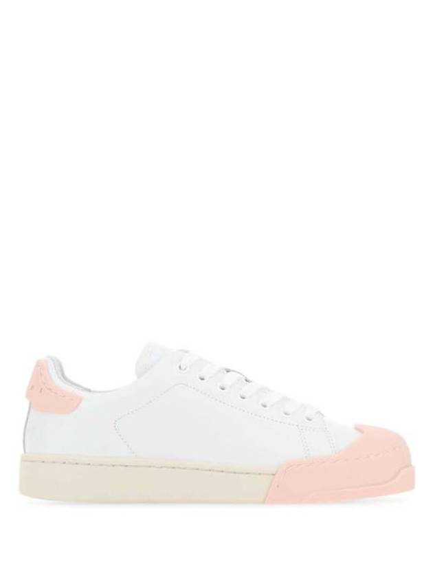 Dada Bumper Logo Low Top Sneakers White Pink - MARNI - BALAAN 2