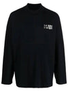 Number Logo Print Long Sleeve T-Shirt Black - MAISON MARGIELA - BALAAN 1