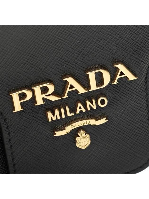 Saffiano Chain Cross Bag Black - PRADA - BALAAN 8