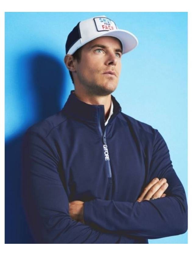 G FORE Brush Quarter Zip Up Navy - J.LINDEBERG - BALAAN 1